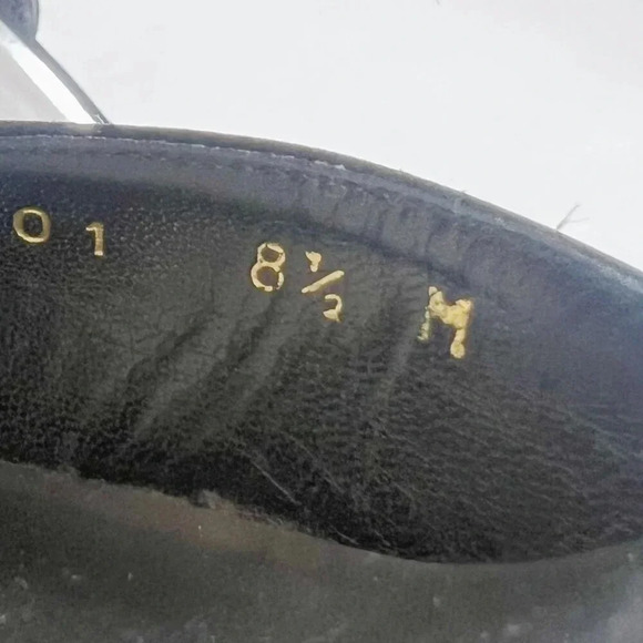 Stuart Weitzman Alas Crystal-Bow d’Orsay Black Satin Pump Women's Size 8.5 - Picture 6 of 11